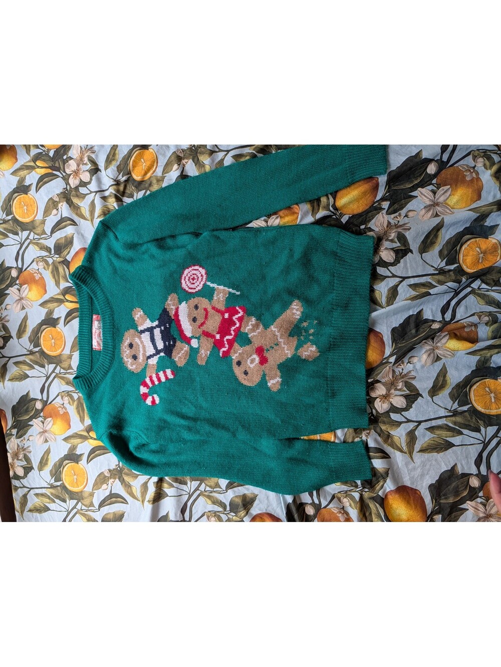 Women's Christmas Gingerbread Knit Sweater – Size Small